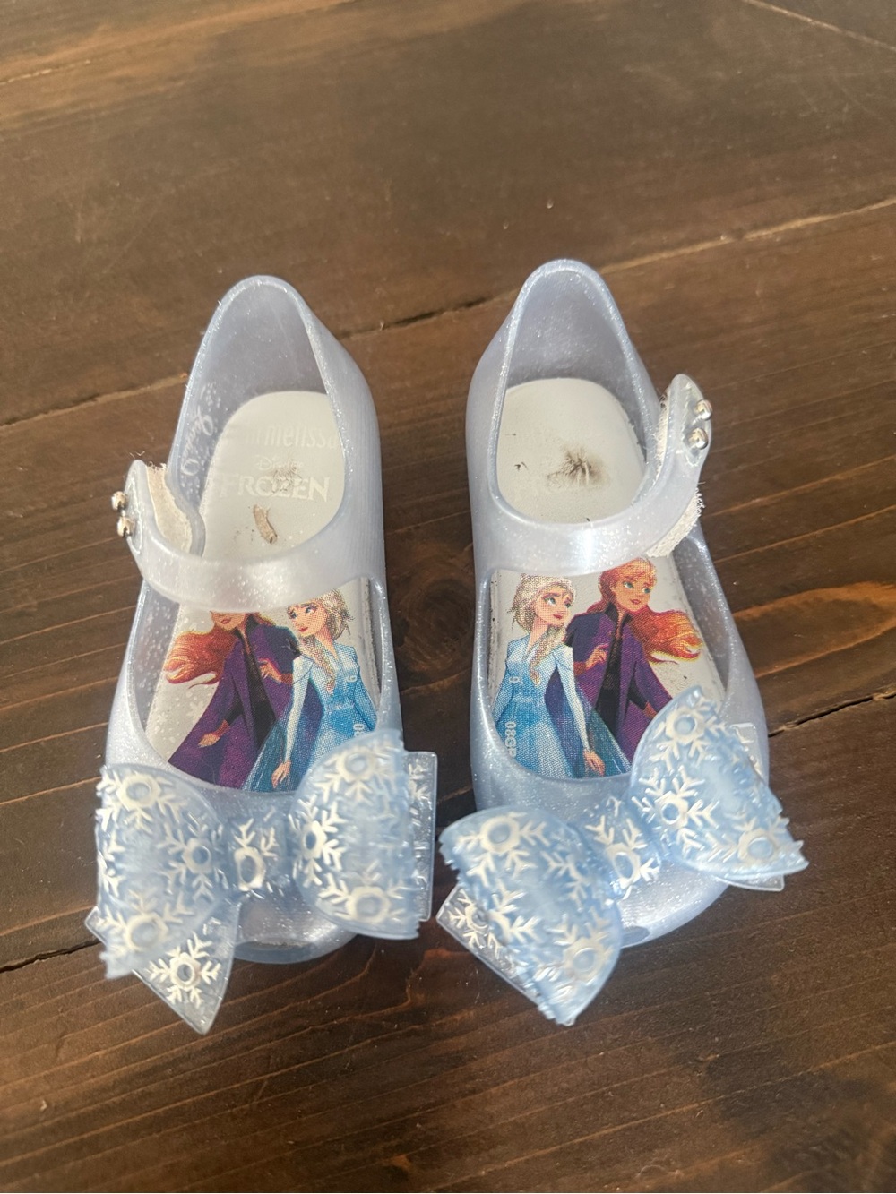 Mini Melissa Frozen Toddler Shoes Size 6